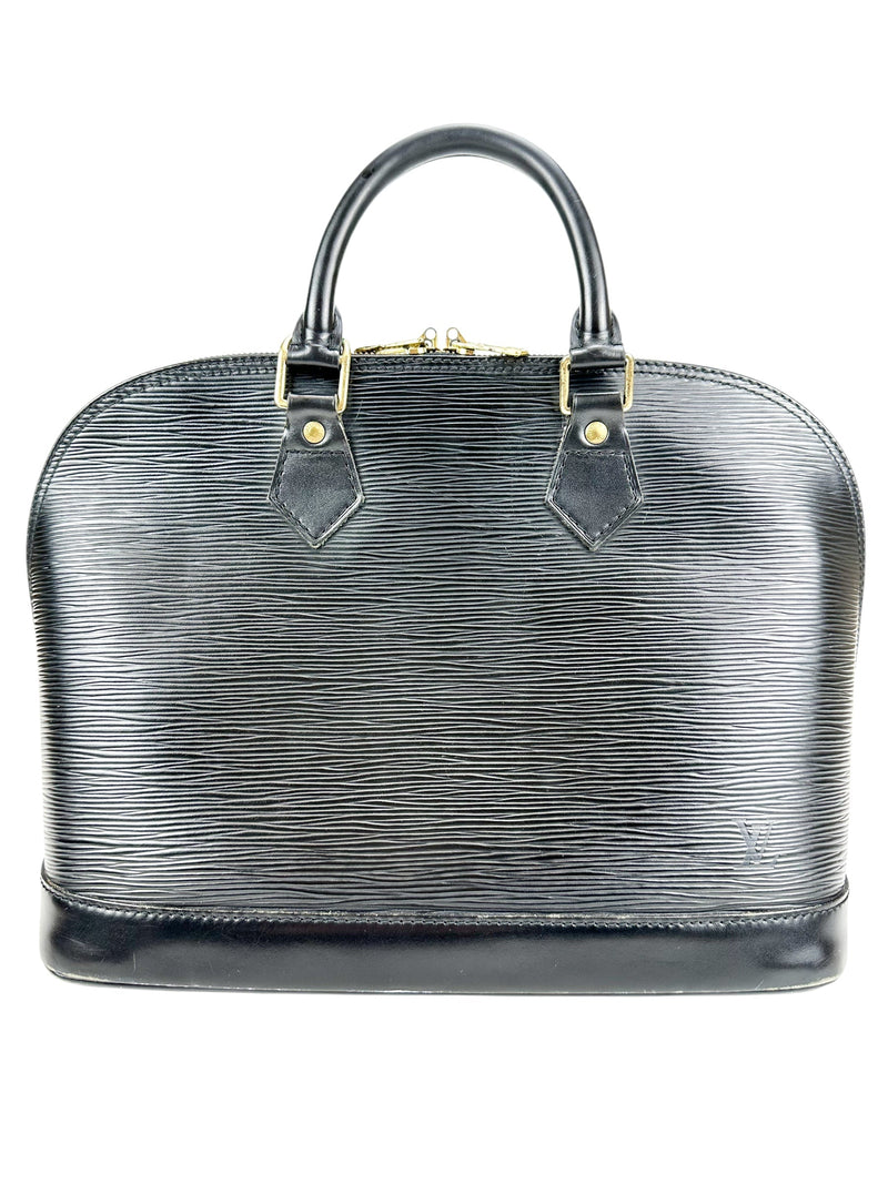 Louis Vuitton Vintage Black Epi Leather Alma PM