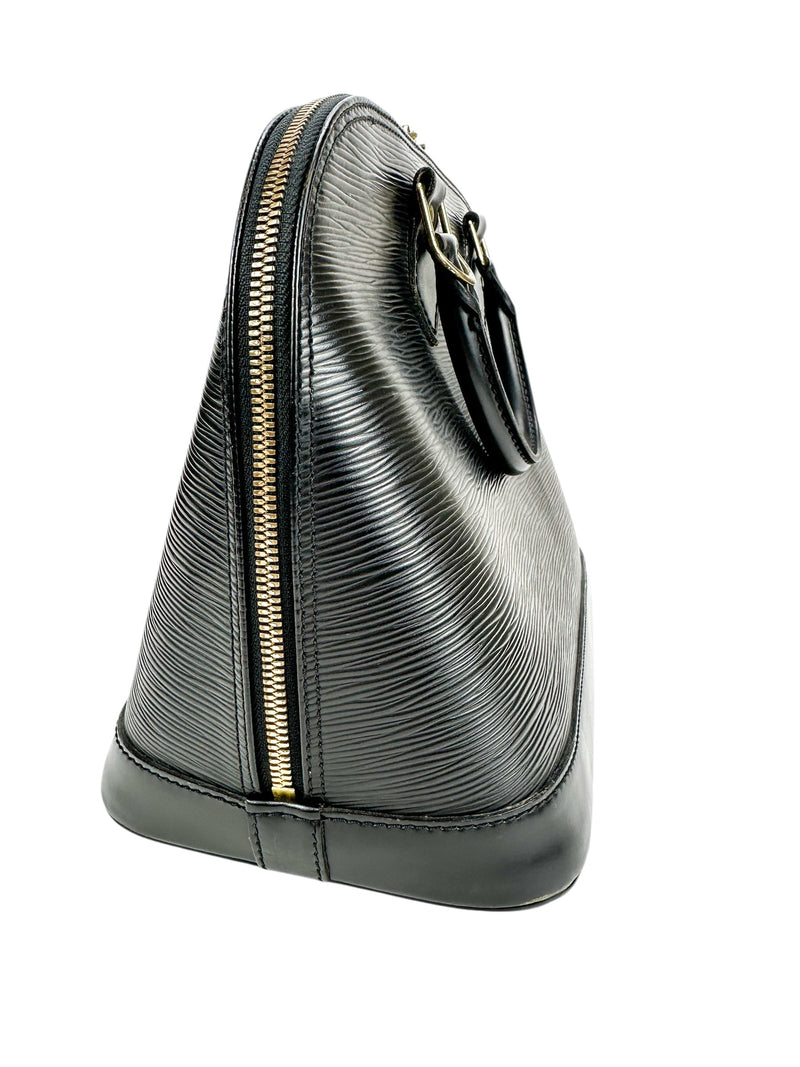 Louis Vuitton Vintage Black Epi Leather Alma PM