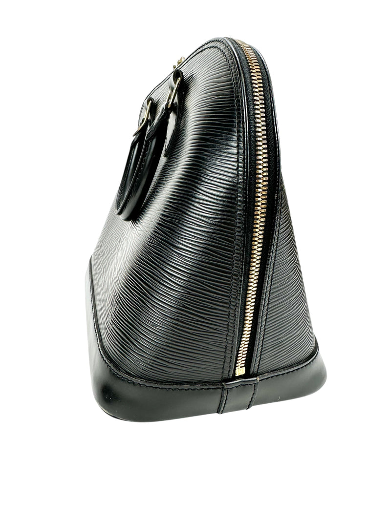 Louis Vuitton Vintage Black Epi Leather Alma PM