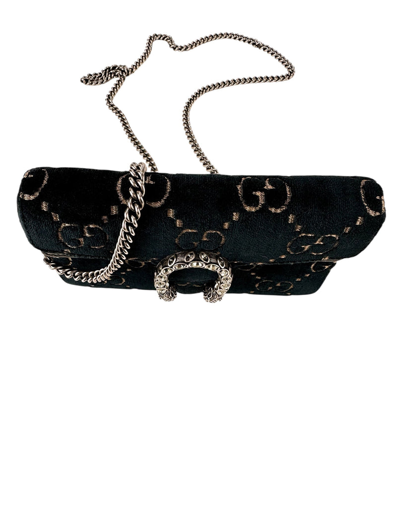 Gucci Velvet Midnight Blue GG Dionysus Super Mini