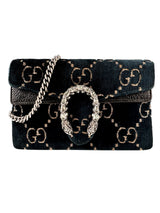 Gucci Velvet Midnight Blue GG Dionysus Super Mini