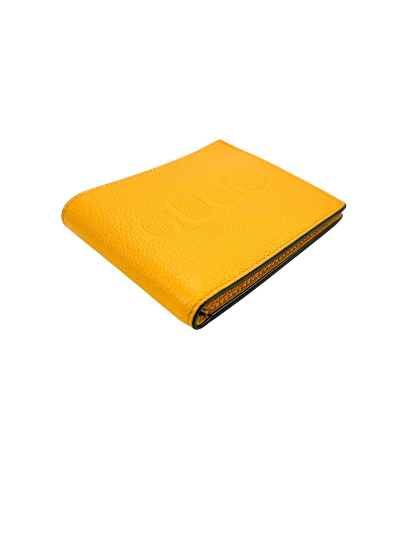 Gucci Yellow Leather Bifold Wallet