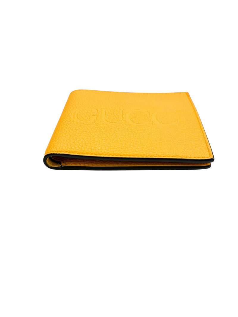 Gucci Yellow Leather Bifold Wallet