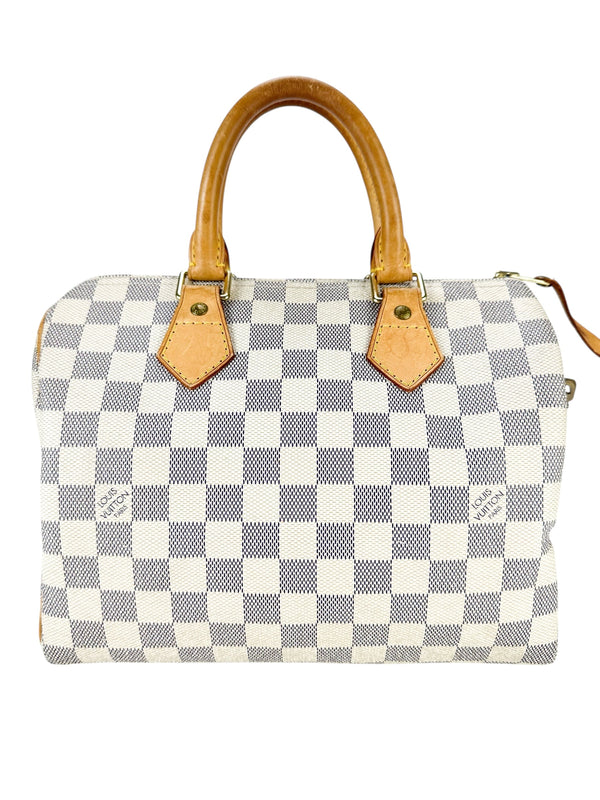 Louis Vuitton Damier Azure Coated Canvas Speedy 25