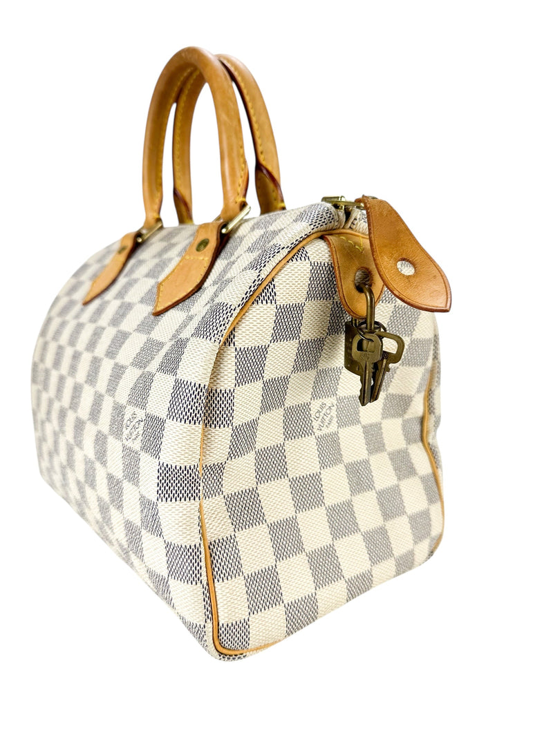 Louis Vuitton Damier Azure Coated Canvas Speedy 25