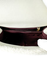 Chanel Ivory Shearling Coco Handle Flap Bag