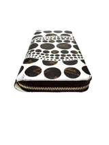 Louis Vuitton White Pumpkin Dots Coated Canvas Zippy Wallet