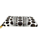 Louis Vuitton White Pumpkin Dots Coated Canvas Zippy Wallet