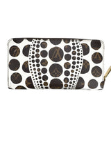 Louis Vuitton White Pumpkin Dots Coated Canvas Zippy Wallet