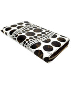 Louis Vuitton White Pumpkin Dots Coated Canvas Zippy Wallet
