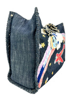 Chanel Blue Denim Airline Tote