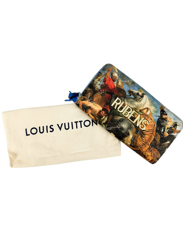 Louis Vuitton Light Blue Coated Canvas Rubens Masters Wallet