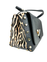 Jimmy Choo Black Leather Lockett Shoulder Bag