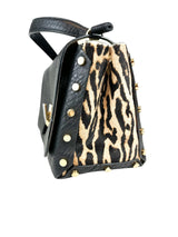 Jimmy Choo Black Leather Lockett Shoulder Bag