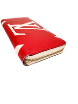 Louis Vuitton Pink and Red Monogram Giant Zippy Wallet