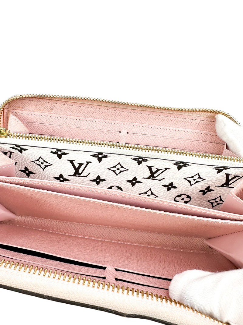 Louis Vuitton Pink and Red Monogram Giant Zippy Wallet