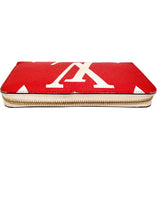 Louis Vuitton Pink and Red Monogram Giant Zippy Wallet