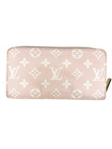 Louis Vuitton Pink and Red Monogram Giant Zippy Wallet