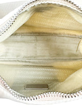 Prada Cream Nylon Re Edition Shoulder Bag