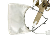Prada Cream Nylon Re Edition Shoulder Bag