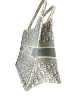 Christian Dior Grey Canvas Oblique Book Tote
