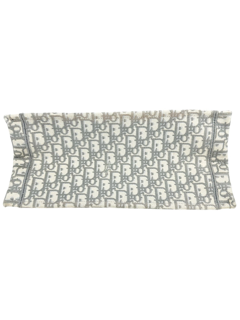 Christian Dior Grey Canvas Oblique Book Tote