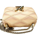 Louis Vuitton Beige Lambskin Pico GO 14 Bag