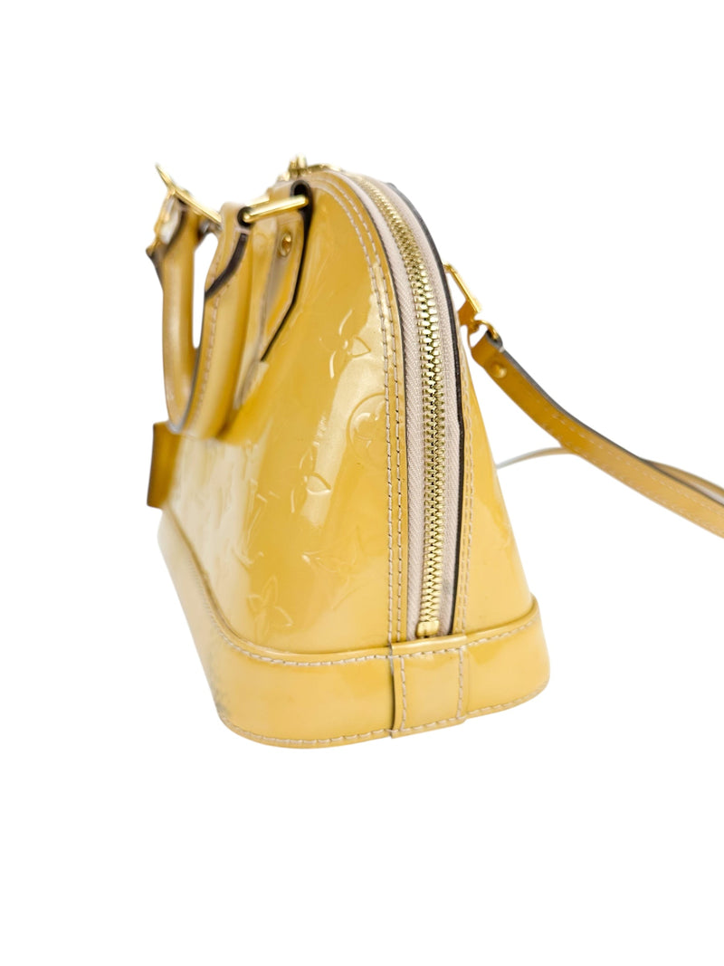 Louis Vuitton Jaune Passion Monogram Vernis Leather Alma BB