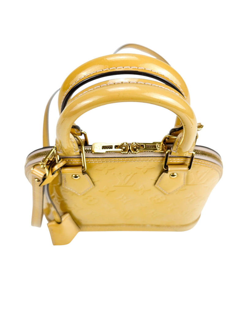 Louis Vuitton Jaune Passion Monogram Vernis Leather Alma BB