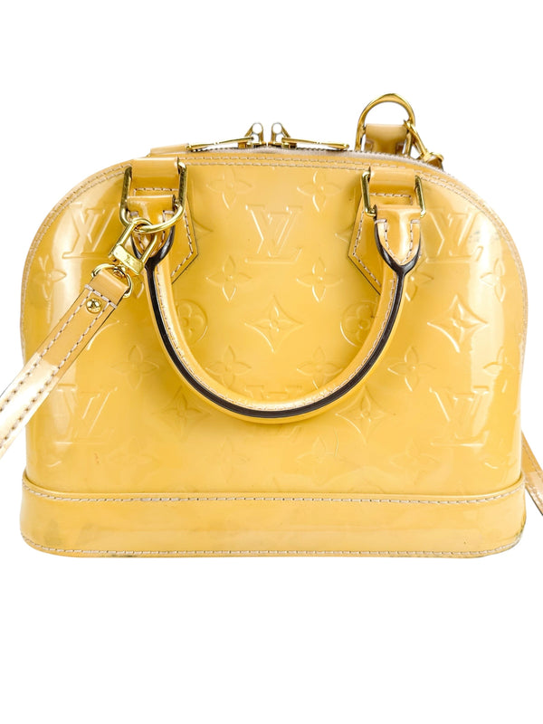 Louis Vuitton Jaune Passion Monogram Vernis Leather Alma BB