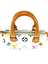 Louis Vuitton Multicolor Monogram Blanc Coated Canvas Speedy Nano