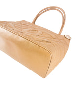 Chanel Beige Caviar Leather Medallion Tote Bag