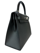 Hermes Noir Sellier Kelly 28 Palladium Hardware