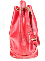 Louis Vuitton Red Epi Leather Noe Bucket Bag