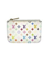 Louis Vuitton Multicolor Coated Canvas Coin Pouch Card Case