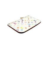 Louis Vuitton Multicolor Coated Canvas Coin Pouch Card Case