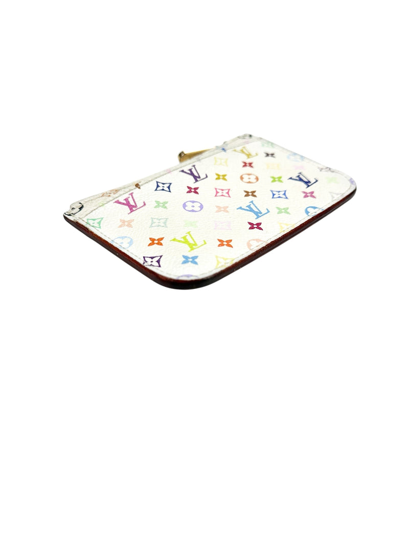 Louis Vuitton Multicolor Coated Canvas Coin Pouch Card Case