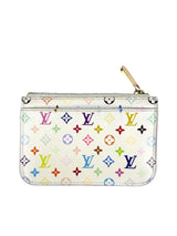 Louis Vuitton Multicolor Coated Canvas Coin Pouch Card Case