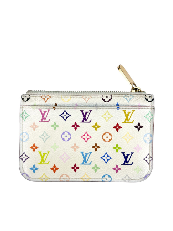 Louis Vuitton Multicolor Coated Canvas Coin Pouch Card Case
