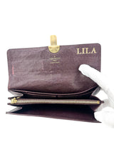 Louis Vuitton Canvas Sepia Idylle Sarah Wallet