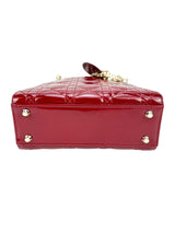 Christian Dior Red Patent Leather Lady Dior