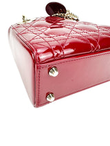 Christian Dior Red Patent Leather Lady Dior