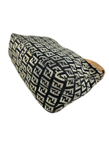 Fendi Black and Gold Canvas Zucchino Handbag
