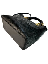 Christian Dior Black Cannage Lambskin Lady Dior Medium