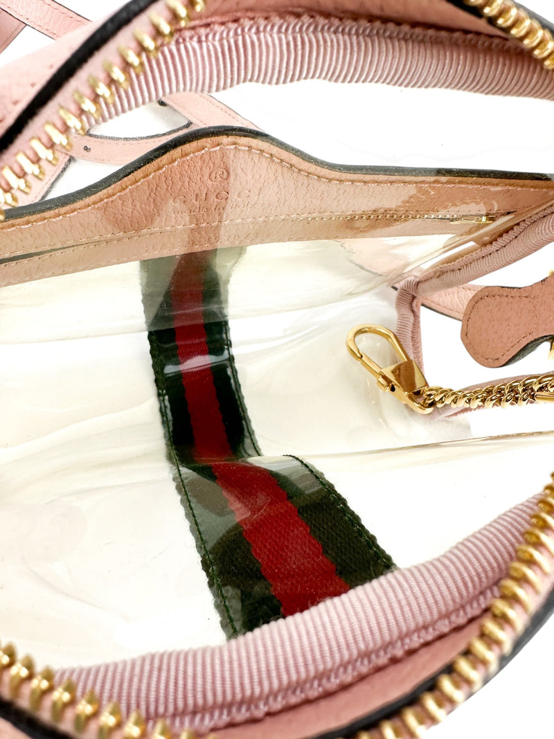 Gucci Clear Vinyl Ophidia Handbag
