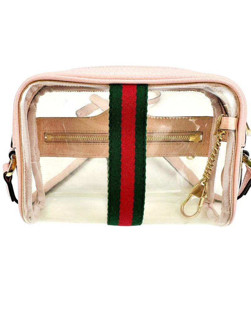 Gucci Clear Vinyl Ophidia Handbag