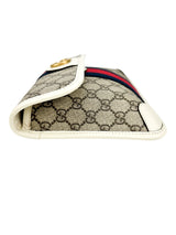 Gucci Beige Coated Canvas GG Supreme Ophidia Belt Bag