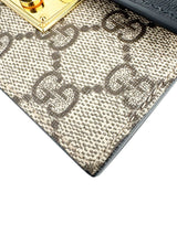 Gucci Beige Coated Canvas Leather Padlock Mini GG Belt Bag