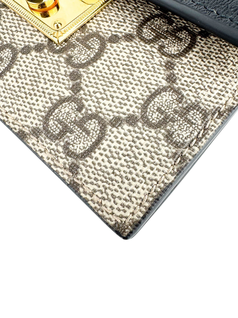 Gucci Beige Coated Canvas Leather Padlock Mini GG Belt Bag