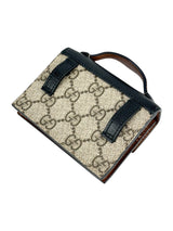Gucci Beige Coated Canvas Leather Padlock Mini GG Belt Bag